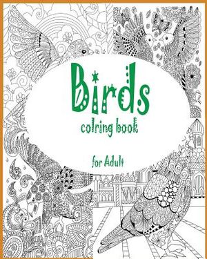 Adult coloring book: birds coloring book for adult image number 0