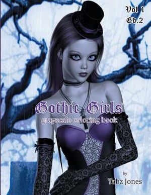 Gothic Girls Grayscale Coloring Book image number 0
