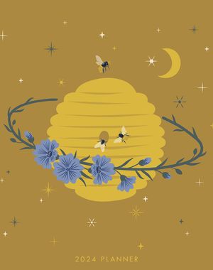 Honey Bee 2024 7.5 X 9.5 Booklet Monthly Planner image number 0