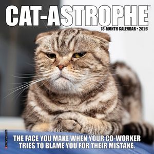 Cat-Astrophe 2026 7 X 7 Mini Wall Calendar image number 0