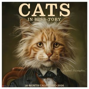 Cats in Hiss-Tory 12 X 12 Wall Calendar image number 0