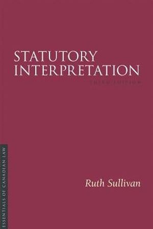 Statutory Interpretation 3/E image number 0