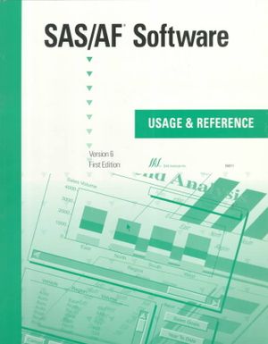 SAS/AF Software: Usage and Reference, Version 6 image number 0
