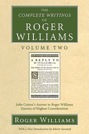 The Complete Writings of Roger Williams, Volume 2 image number 0