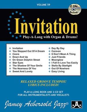 Jamey Aebersold Jazz -- Invitation, Vol 59: Play-A-Long with Organ & Drums!, Book & 2 CDs image number 0
