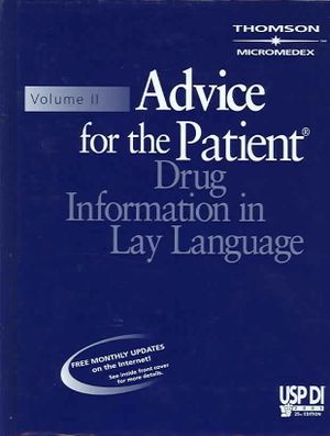 USP DI Volume 2 Advice for the Patient image number 0