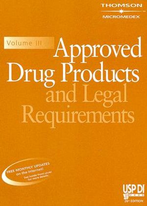 Usp Di V. 3: Approved Drug Products & Legal Requirements image number 0