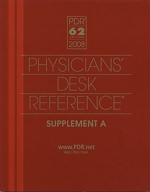 Physicians Desk Reference: Supplement A image number 0
