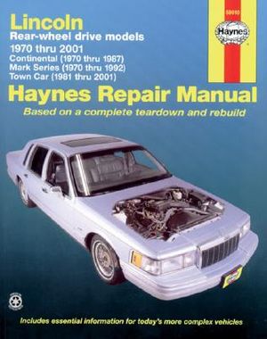 Lincoln Towncar, 1981-2001; Continental, 1970-87; And Mark Series, 1970 image number 0