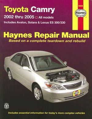 Toyota Camry and Lexus ES300/330 Automotive Repair Manual image number 0