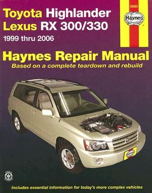 Toyota Highlander & Lexus RX 300/330 Automotive Repair Manual image number 0