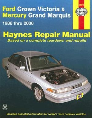 Ford Crown Victoria & Mercury Grand Marquis: 1988 Thru 2006 image number 0