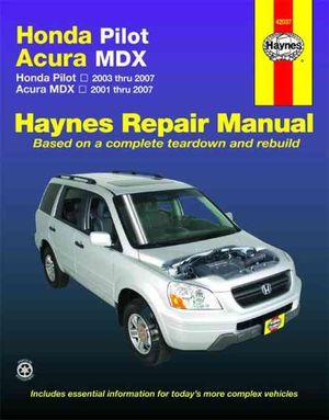 Haynes Honda Pilot Acura MDX Automotive Repair Manual image number 0