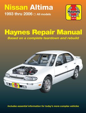 Nissan Altima 1993 Thru 2006 Haynes Repair Manual image number 0