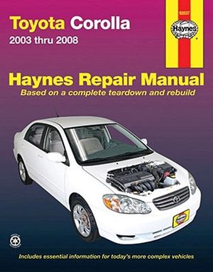 Haynes Toyota Corolla 2003-2008 image number 0