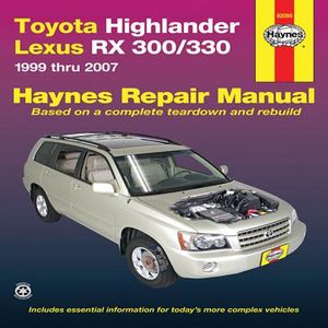 Toyota Highlander & Lexus RX 300/330 Automotive Repair Manual image number 0