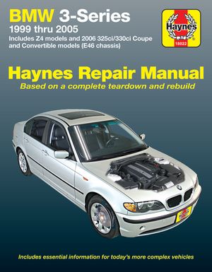 BMW 3-Series 1999-2005 Haynes Repair Manual: BMW 3-Series 1999 Thru 2005 image number 0