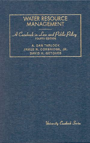 Water Resource Management : A Casebook in Law and Public Policy image number 0