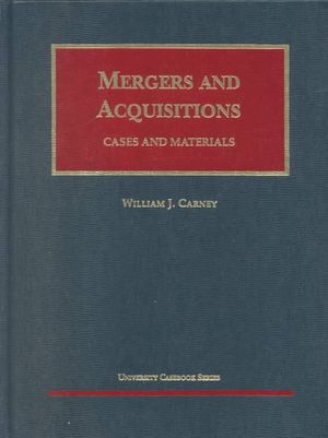 Carney's Mergers and Acquisitions: Cases and Materials image number 0