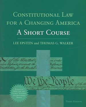 Constitutional Law for a Changing America: Short Course image number 0