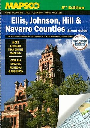 Mapsco Ellis, Johnson, Hill & Navarro Counties Street Guide image number 0