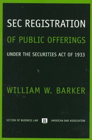 Sec Registration of Public Offerings Under the Securities Act of 1933 image number 0