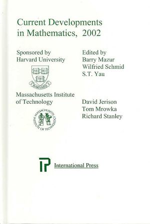 Current Developments in Mathematics, 2002 image number 0
