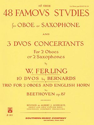 48 Famous Studies, (1st and 3rd Part); Oboe image number 0