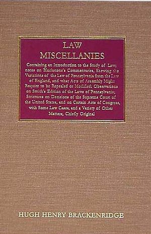 Law Miscellanies [1814] image number 0