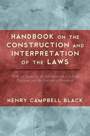 Handbook on the Construction and Interpretation of the Law image number 0