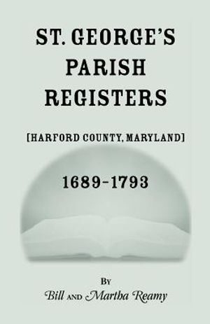 St. George's Parish Register [Harford County, Maryland], 1689-1793 image number 0