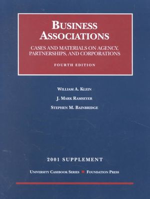 Business Associations : Agency, Partnerships, and Corporations : Cases and Materials image number 0