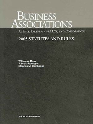 Business Associations, 2005 Statutes and Rules image number 0