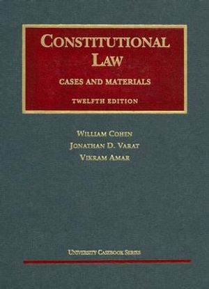 Constitutional Law: Cases and Materials image number 0