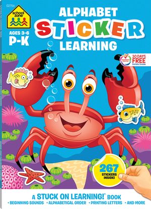 School Zone Alphabet Stickers Workbook image number 0