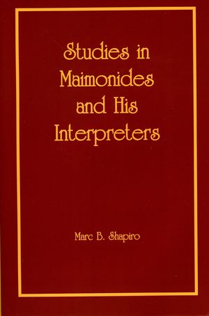 Studies in Maimonides and His Interpreters image number 0