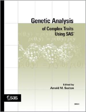 Genetic Analysis of Complex Traits Using SAS image number 0