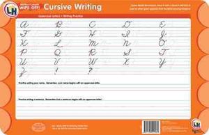 Cursive Writing Wipe Off Activity Mat image number 0
