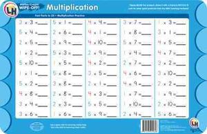 Multiplication Wipe Off Activity Mat image number 0