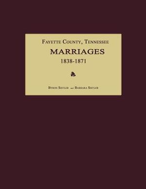 Fayette County, Tennessee, Marriages 1838-1871 image number 0