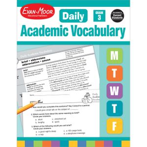 Daily Academic Vocabulary, Grade 3 [With Transparencies] image number 0