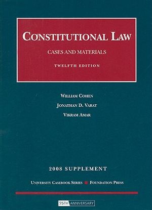 Constitutional Law: Cases and Materials image number 0