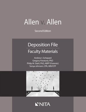 Allen V. Allen: Deposition File, Faculty Materials image number 0