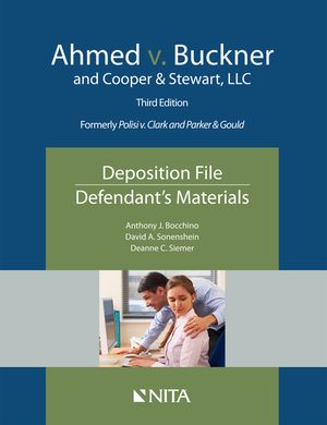 Ahmed V. Buckner and Cooper & Stewart, LLC: Deposition File, Defendant's Materials image number 0
