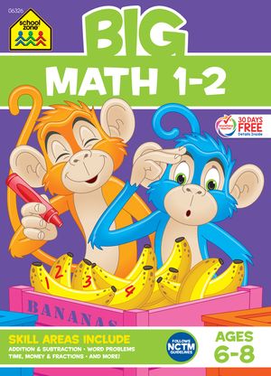 School Zone Big Math Grades 1-2 Workbook image number 0