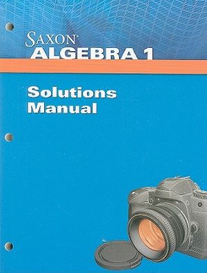 Saxon Algebra 1 Solution Manual image number 0