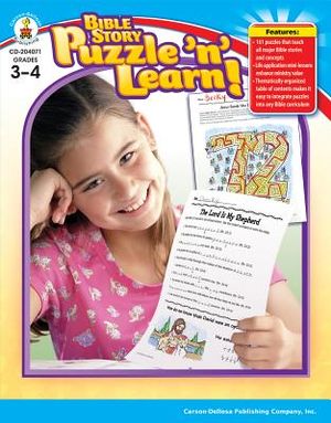 Bible Story Puzzle 'n' Learn!, Grades 3 - 4 image number 0