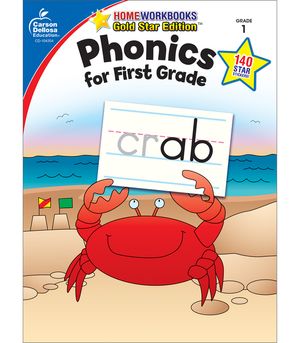 Phonics for First Grade, Grade 1: Gold Star Edition image number 0