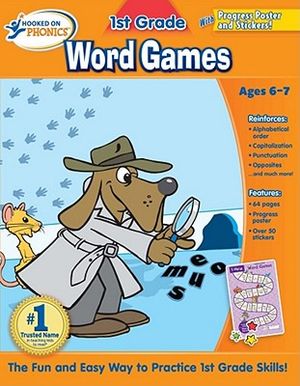 Hooked on Phonics 1st Grade Word Games [With Poster] image number 0