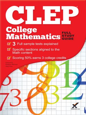 CLEP College Mathematics 2017 image number 0